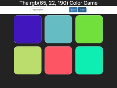 RGB Color Game